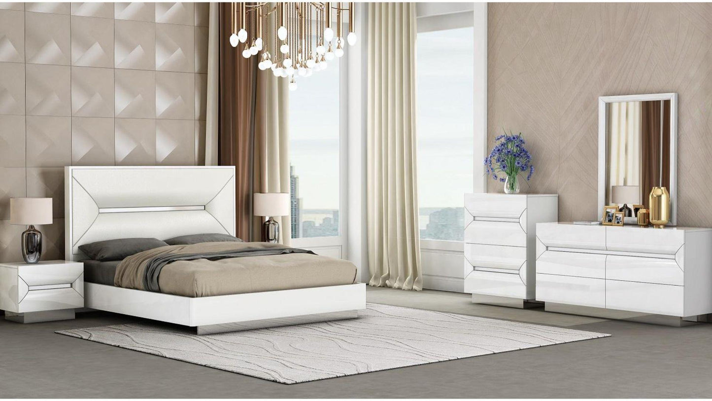 CYPRESS - KING AND QUEEN BEDROOM COMPLETE SET AVAILABLE IN BLACK AND WHITE COLORS