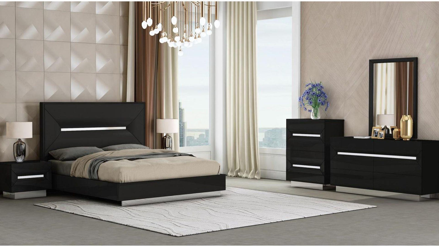 CYPRESS - KING AND QUEEN BEDROOM COMPLETE SET AVAILABLE IN BLACK AND WHITE COLORS