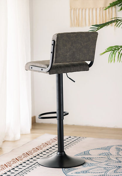 ST 7800 barstool in Black and Grey PU