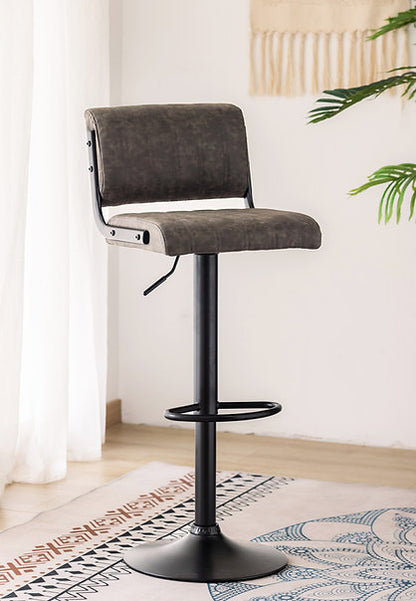 ST 7800 barstool in Black and Grey PU