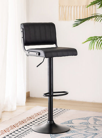 ST 7800 barstool in Black and Grey PU